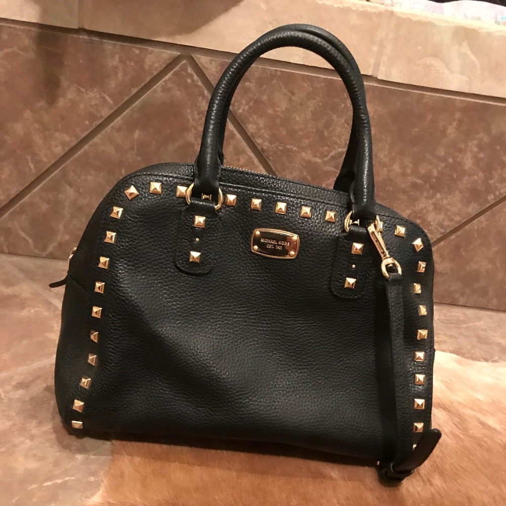 black with gold studs, Michael Kors Purse!